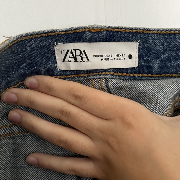 Zara Premium The New Daddy Slim Straight High Rise Jeans - Picture 5 of 5